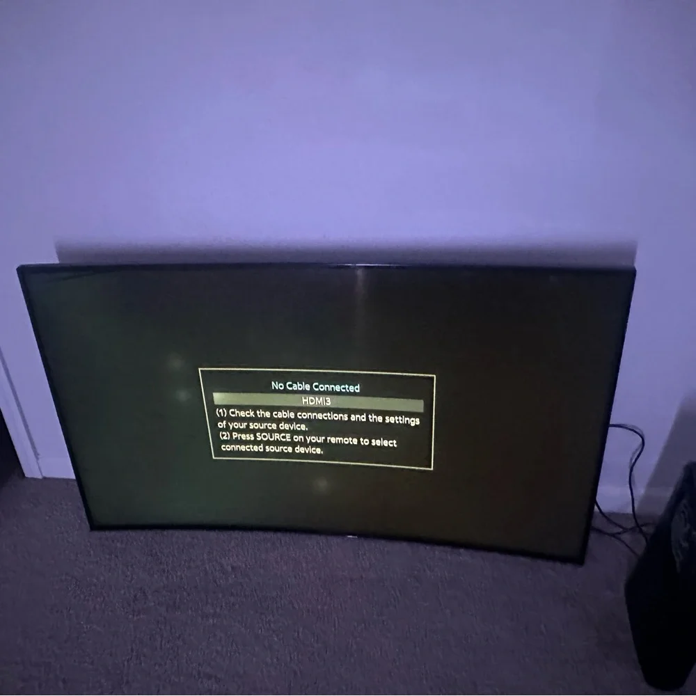 Samsung Black Curved TV